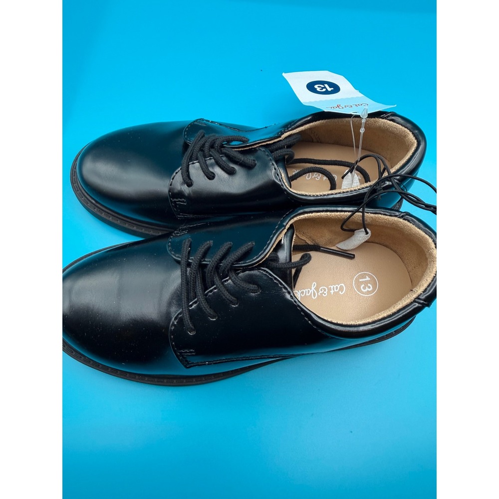 Cat & Jack Dress Shoes Boys Size 13 New Oxford Lace Up Formal Special Event